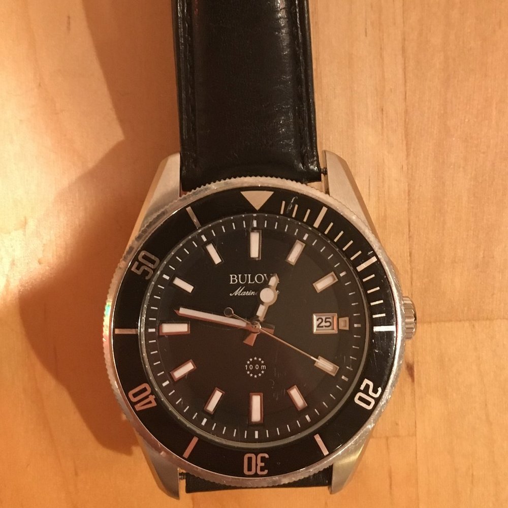 Bulova Marine Star 43mm Watch (NEEDS BATTERY)